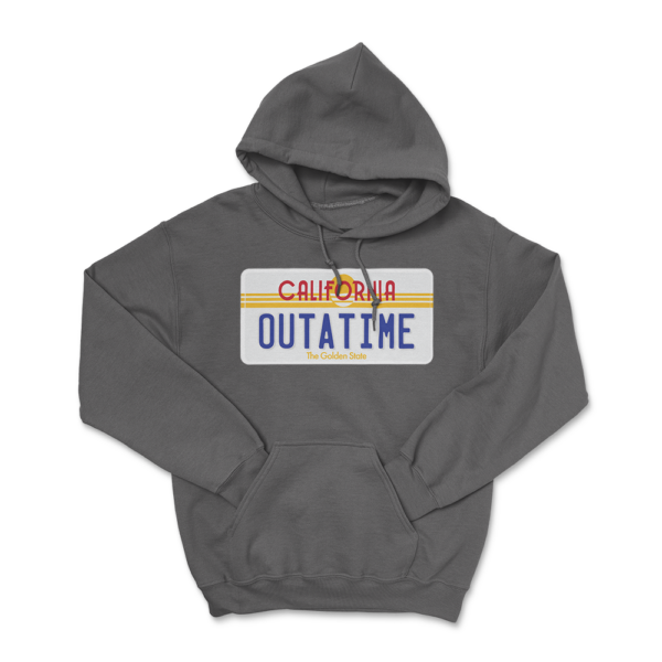 California 'OUTATIME' License Plate Hoodie